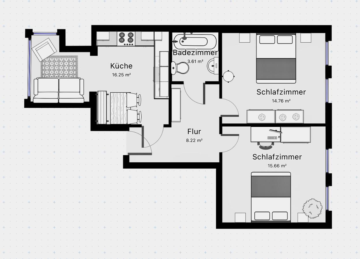 Purple Kitchen - Apartment Mit Grosser Wohnkueche Bremerhaven Exterior photo